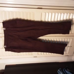 4 pocket coffee brown pant with elastic waist 4X 26W/26W